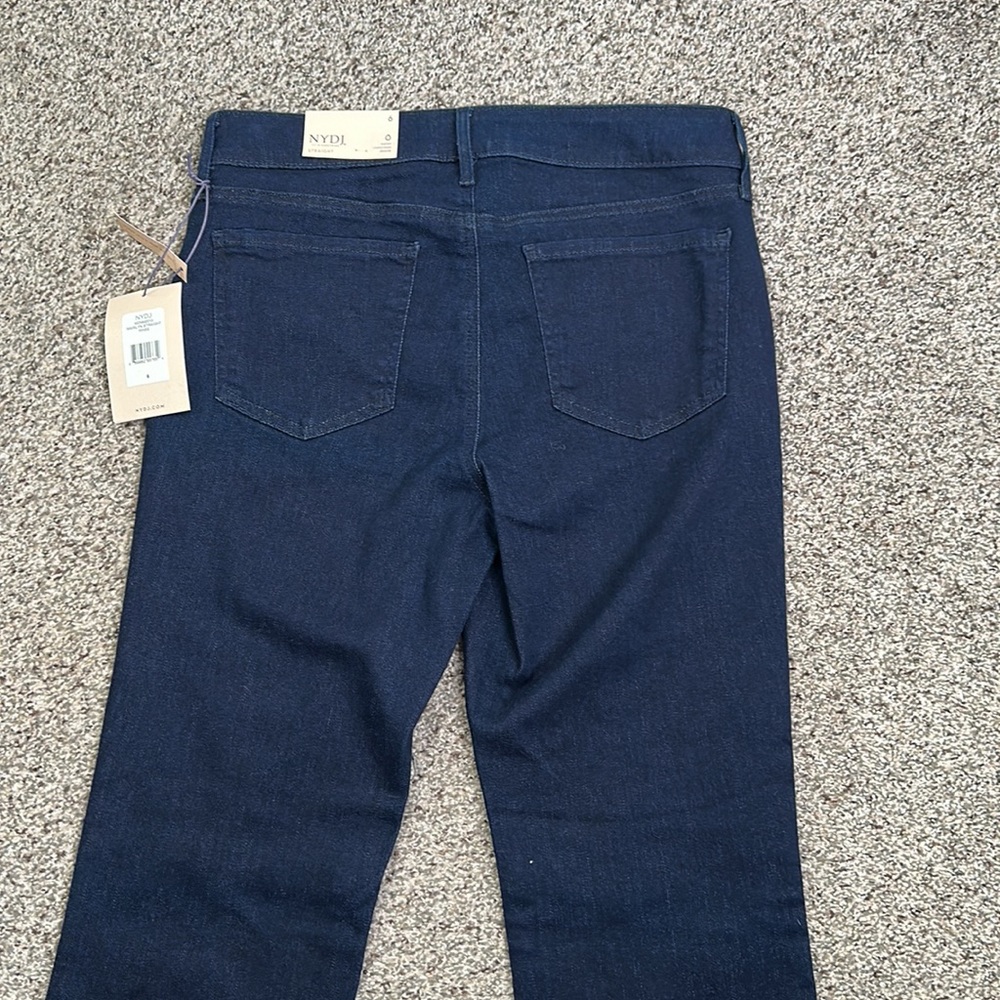 NYDJ Marilvin life's tuck straight jeans size 6 new - Picture 10 of 11
